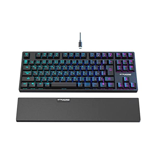 スマートスクラブス ゲーミングキーボード テンキーレス 青軸