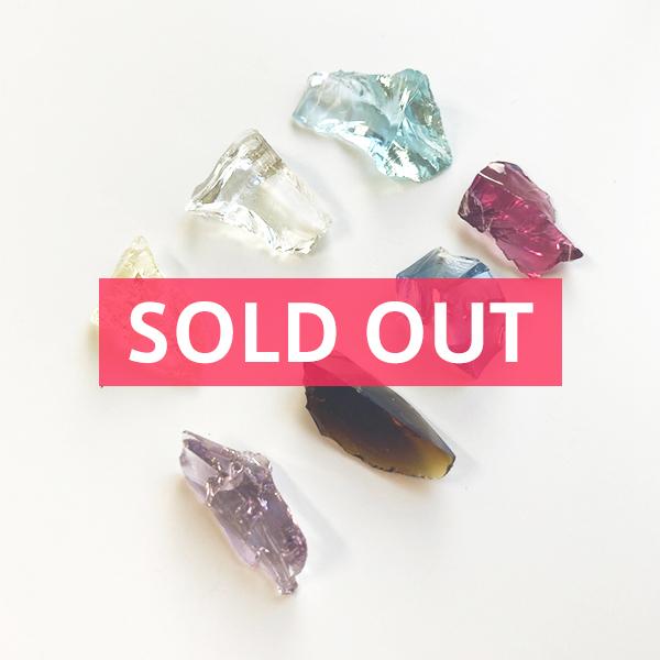 ☺︎アンダラクリスタル☺︎7個セット アンダラクリスタル不揃いミニサイズ7色セット 送料無料 シェラネバダ