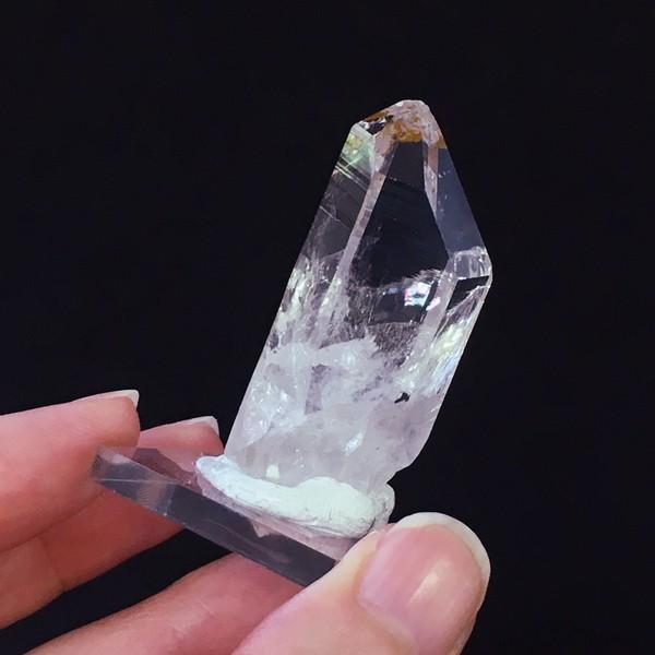 イタリア産モンブラン水晶 透明台座付き : Mineral&Fossil - 通販