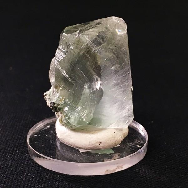 イタリア産モンブラン水晶 アクチノライトインクォーツ 透明台座付き
