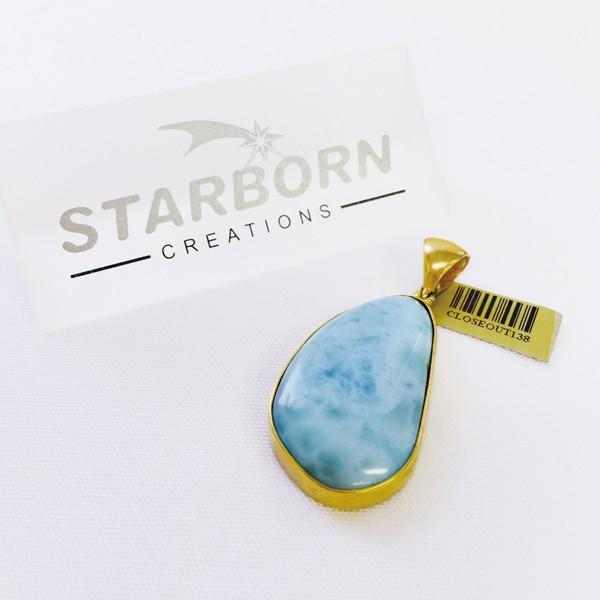 ラリマー　星☆ペンダントトップ スターボーンジュエリー ペンダント（ネックレス）トップ