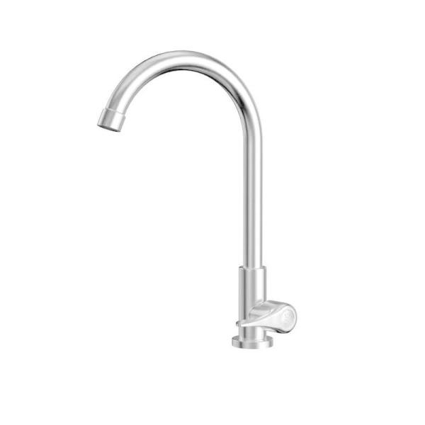 [Release date: May 16, 2025]利便性も良くシックな単水栓。オールステンレス製で、耐久性に優れ、腐食や錆びにも強く、お手入れも非常に簡単です。キッチンだけではなく、色々な場所に使えます。