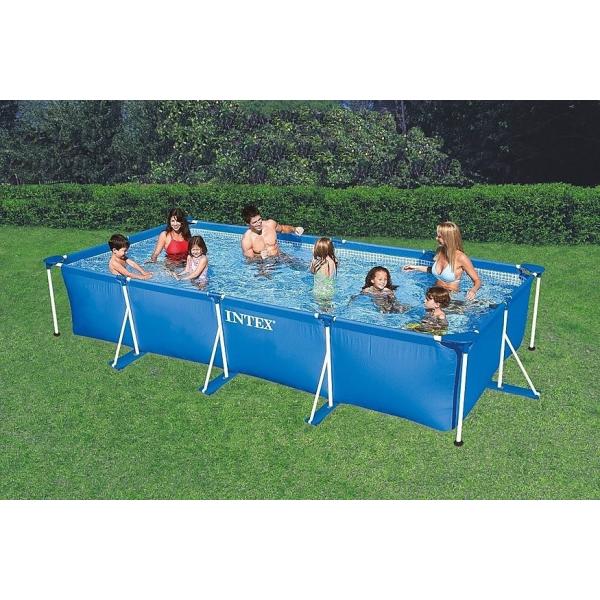 ＼新品即納／INTEXフレームプール♪上部カバー付！450×220×84㎝夏休み INTEX プール カバー付き インテックス ビニールプール フレーム