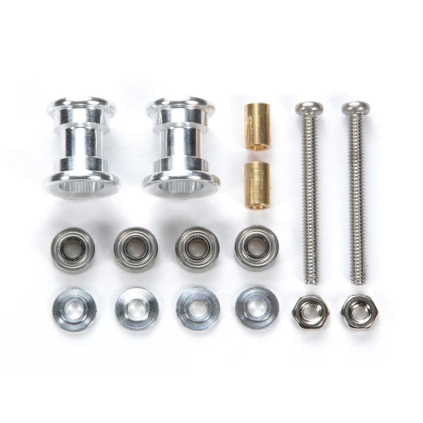 ミニ四駆 タミヤ 95380 軽量2段アルミローラーセット 9-8mm : グるグる