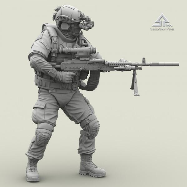現用アメリカ軍 M240l機関銃とmico機関銃手用アサルトパックを装備した突撃兵 Assault Trooper 1 35 Ant 35 708 Buyee Buyee 日本の通販商品 オークションの代理入札 代理購入