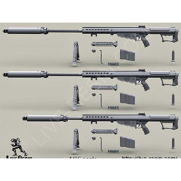 現用アメリカ軍 バレットm107a1 12 7mm遠距離狙撃銃 Qdl消音器付きm107a1近接戦闘用狙撃銃 Barrett M107a1 50 Cal Lrsr And Cqb With Qdl Suppressor 1 35 Lre ミニチュアパーク 通販 Yahoo ショッピング