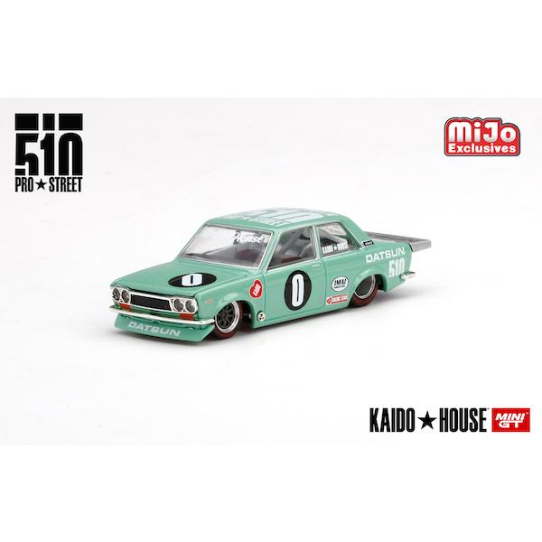 MINI GT　KHMG008　ダットサン 510 プロストリート KDO510 KAIDO HOUSE (左ハンドル)北米限定※チェイスカー含む  ※1/64スケール