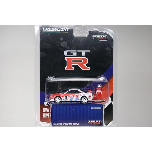 GREENLIGHT #51185 日産 GT-R BNR34 1999 LOCTITE ※Tarmac Works限定品