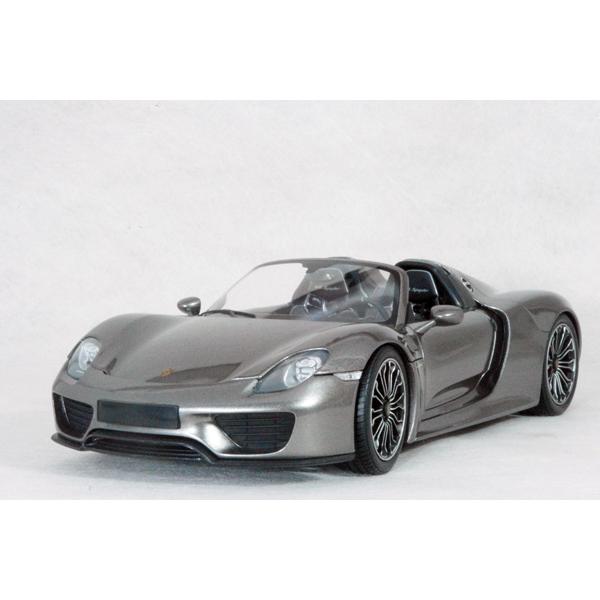 ミニチャンプス ○ 1/18 ポルシェ 〓 918 スパイダー / グレイ