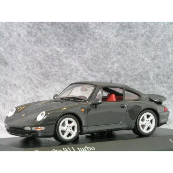 ミニチャンプス ○ 1/43 ポルシェ911 ( 993 ) 〓 ターボ / ブラック
