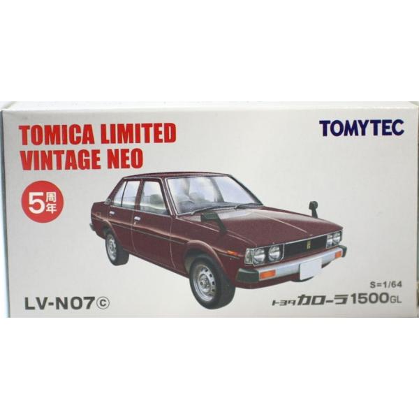 新品】トミカ リミテッドヴィンテージ TLV-NO7c カローラ1500GL茶色
