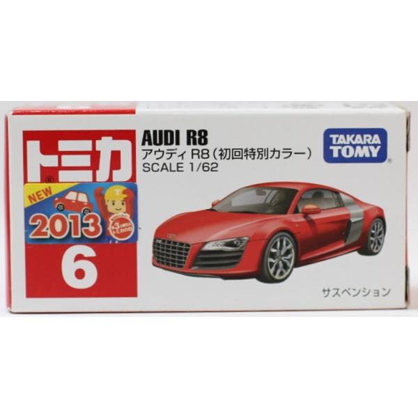 新品 トミカ No.6 アウディ R8 箱 *初回特別カラー 2400010018596
