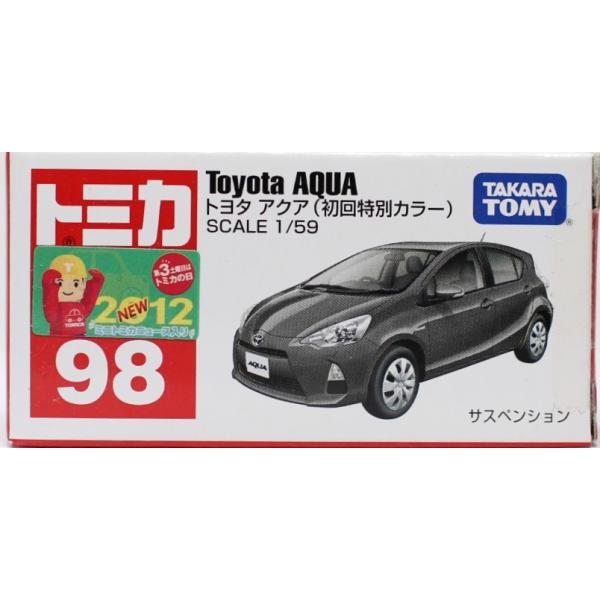 新品】トミカ No.98 トヨタ アクア (箱) ※初回特別カラー セロハン