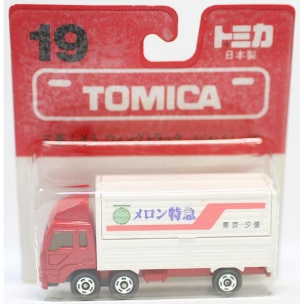 赤箱　トミカ19　三菱ふそう　ウィングトラック　メロン特急　日本製 赤箱 トミカ19 三菱ふそう ウィングトラック メロン特急 日本製