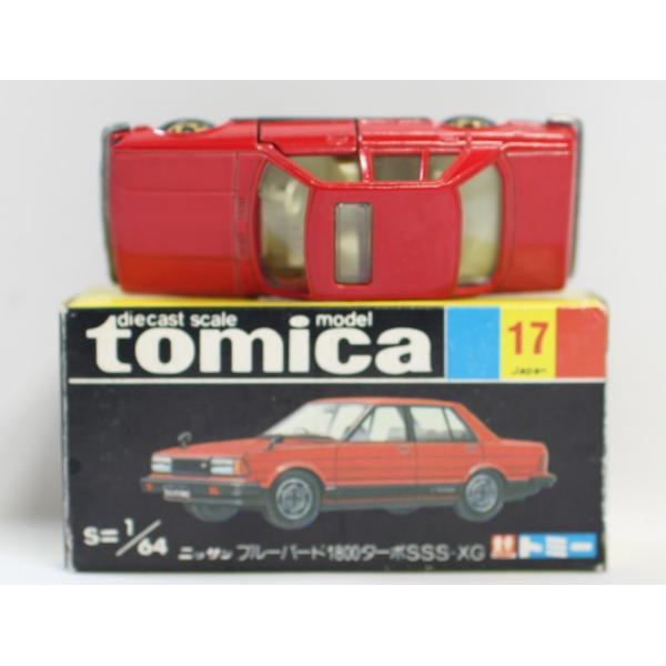 トミカ 黒箱 17 ニッサン ブルーバード １８００ターボ ｓｓｓ ｘｇ 1 64 日本製