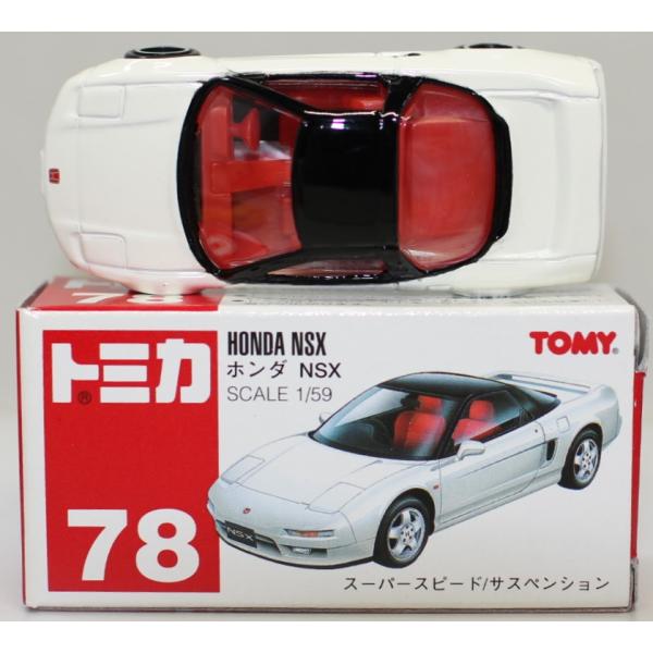 USED トミカ 赤箱 78 NSX 白 SCALE 1/59 箱 TOMY赤ロゴ 240001027370