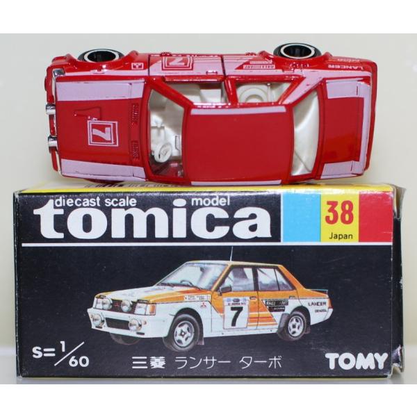 USED トミカ 黒箱 38 三菱 ランサー ターボ 1/60 日本製 240001033020