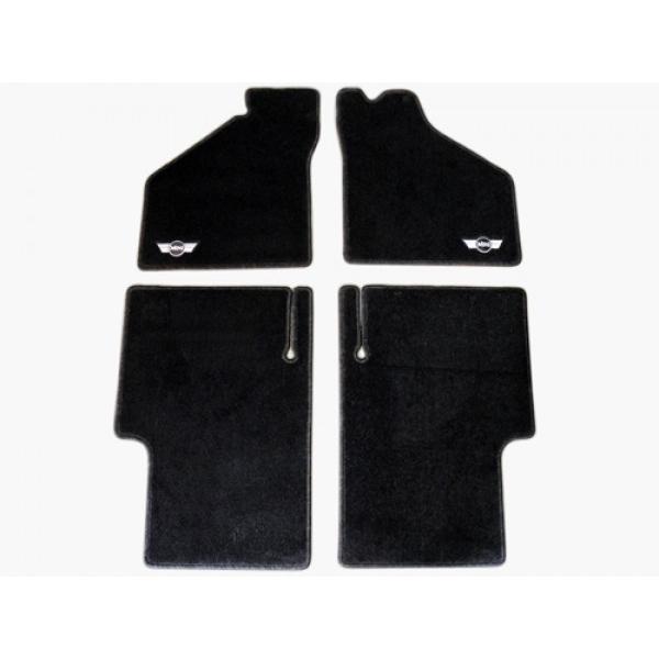 ローバーミニ　マット ローバーミニ フロアマット ロゴ有 縁赤 アソート kenz