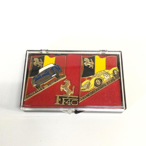 Ferrari 現品 FRUXELLES 40周年記念 ピンバッヂセット : ミニ