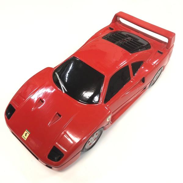 Ferrari ロゴ入り 赤い皿 陶器 美品】FERRARI / フェラーリ 陶器 トレー tray 小物入れ 雑貨