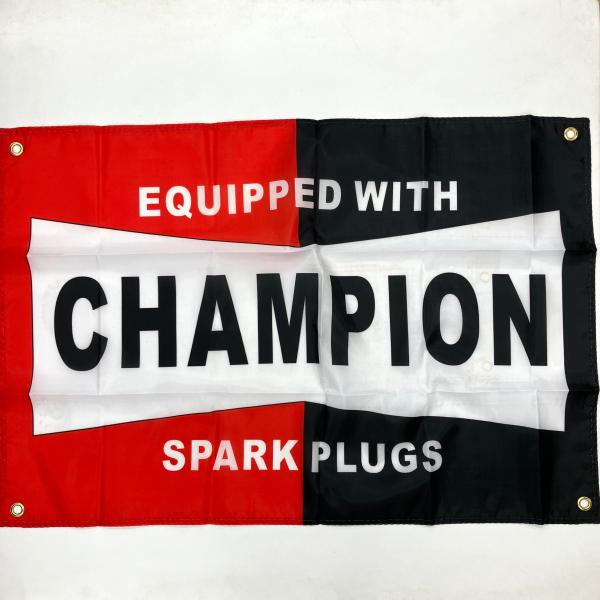 現品 チャンピオンプラグ フラッグ : ミニマルヤマ - 通販 - Yahoo