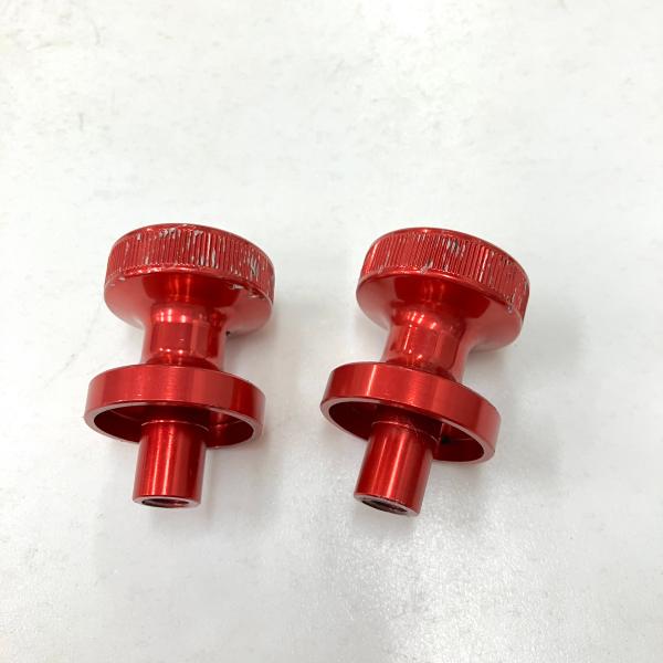 現品 アルミロッカーカバーボルトセット・レッドアルマイト