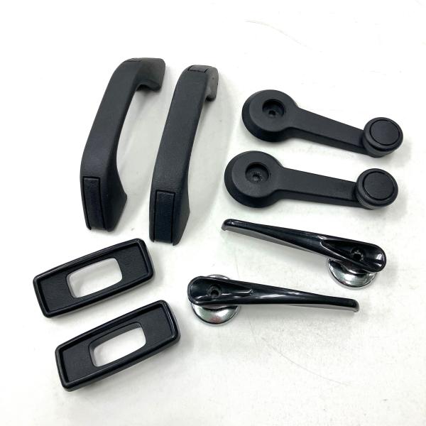 現品 プラスチックドアハンドル セット ブラック : ミニマルヤマ