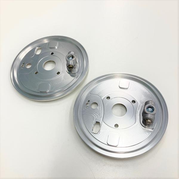 アルミビレットリヤブレーキバックプレートセット : ミニマルヤマ 