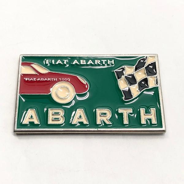 アバルト 現品 FIAT ABARTH 1000 プレートエンブレム : ミニ