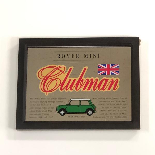 Rover Mini Clubman パブミラー 現品 ROVER MINI Clubman ミラーインテリア : ミニマルヤマ - 通販