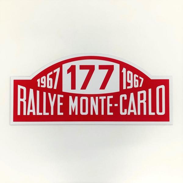 ラリーモンテカルロ　看板 モンテカルロラリーゼッケンプレート・177 : ミニマルヤマ - 通販