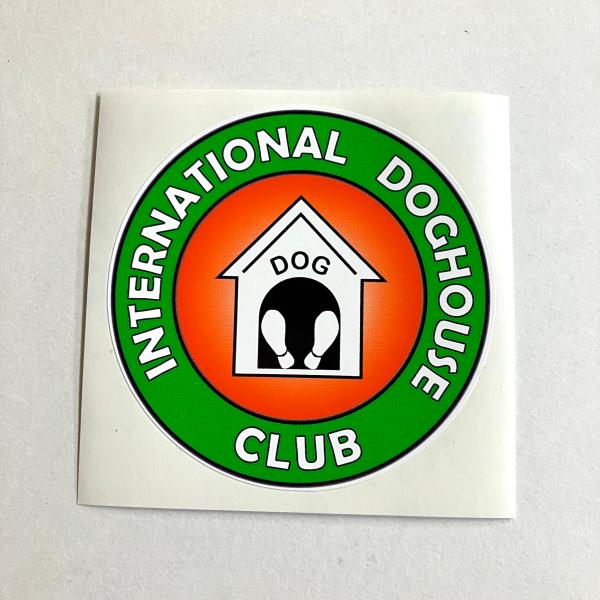 INTERNATIONAL DOGHOUSE CLUB ステッカー（オレンジ） : ミニマルヤマ