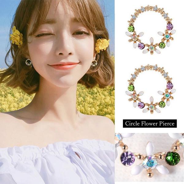 フラワー 大ぶり ピアス レディース 大人 スタッド ピアス かわいい サークルピアス 春夏 韓国 アクセサリー ネコポス可 3huashe 001 Miniministore 通販 Yahoo ショッピング