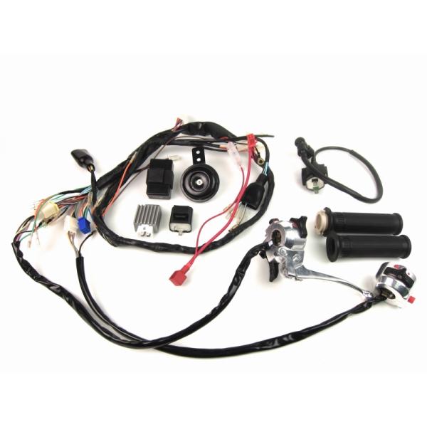 12Vダックスハーネス(キットバイク設計)フルセット 【ミニモト】【minimoto】【ホンダ 4mini】【ツーリング】【カスタム】