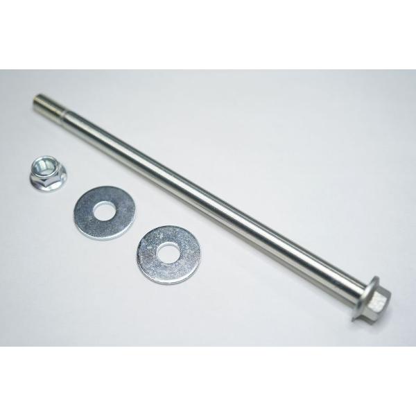 ■内容モンキーゴリラスイングアームピポットシャフトです。社外スイングアーム用ワッシャー大が付属します。■セット内容ピポットシャフト半ネジM10×200mm前後 1ヶフランジUナット 1ヶワッシャー大 2ヶ■適合車モンキー(FI)Z50J9 ...