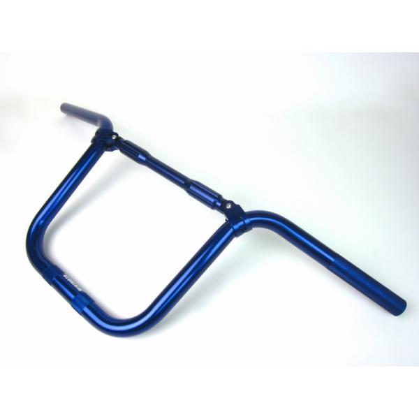 アルミ製 バーハンドル 青と黒 Zワインディングロードアルミ製ハンドルディープブルー