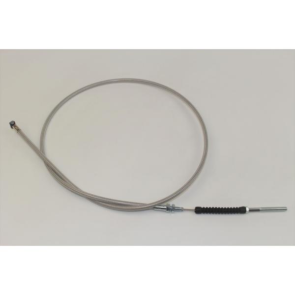 ■特長5Lモンキー全年式、ゴリラ全年式に対応するブレーキケーブルです。純正スロットル付きレバーを社外レバーのアジャスターナット付レバーに変更する場合に対応するブレーキケーブルです。純正よりもインナーワイヤー長を約15mm延長したことで、十分...