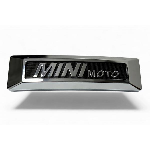 ミニモト MINIMOTO フォーク立体エンブレム クロームメッキ×ブラック スモール