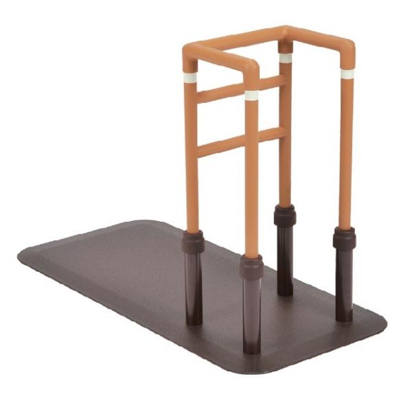 置くだけで使える安全性を向上した床置き型手すりです■商品説明■・安全でシンプルな手すり形状で手すり内側の空間は、頭が入らない安全寸法。・家具調ベッドやパイプベッド、高さ調整可能な電動式介護ベッドにも置くだけで使えます。・工具不要で簡単に高さ...