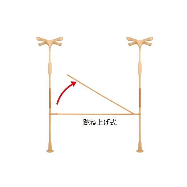 突っ張り手すりの「バディー」専用の付属品、クロスバー跳ね上げ式セット2.0m幅です。垂直手すりのバディー本体を連結して、横手すりを作ることができます。Ｈ型に限らず、用途や目的に応じて複数のバディーIを連結することができます。また、クロスバー...