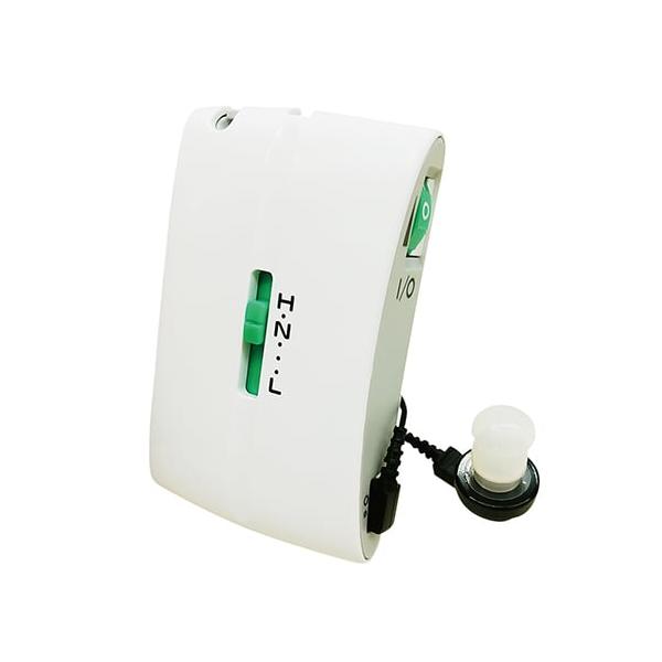 "軽度から中等度難聴を中心に高度難聴の初期の方にも○聴きたい場所で、聴きながら、聴きやすい音を選べる。○簡単な操作で気軽に使える。●規格詳細○サイズ：5×8×厚さ2cm"