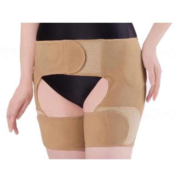 商品の仕様●サイズ／（ヒップ）M〜L対応：87〜100cm・LL〜3L対応：97〜110cm、（太もも回り）M〜L対応：40〜60cm・LL〜3L対応：45〜65cm●素材／本体部分：ナイロン・ポリウレタン、（パッド部分）表地：ポリエステル...