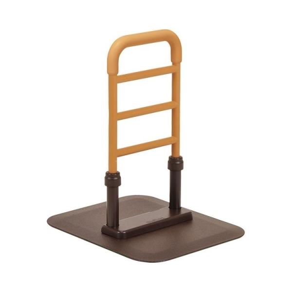 置くだけで生活動作を広げる床置き型手すり。●サイズ／ベース部：幅50×長さ60cm、手すり部：幅33×高さ70〜80（3段階／5cm）cm、手すり径：（トップグリップ）4.8×3.9cm・（ミドルグリップ（楕円））3.1×2.8cm●重さ／...
