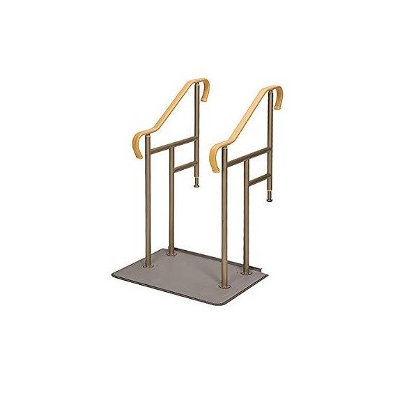 取り付け工事不要の設置式「玄関用手すり」玄関かまちでの乗り降りをサポートします。●高さ20〜40cmまでの玄関かまちに対応●手すりフレーム2本の両手すりタイプ●手すりの高さは5段階で調節可能●段差が小さいベースプレートに滑り止めマット付き ...