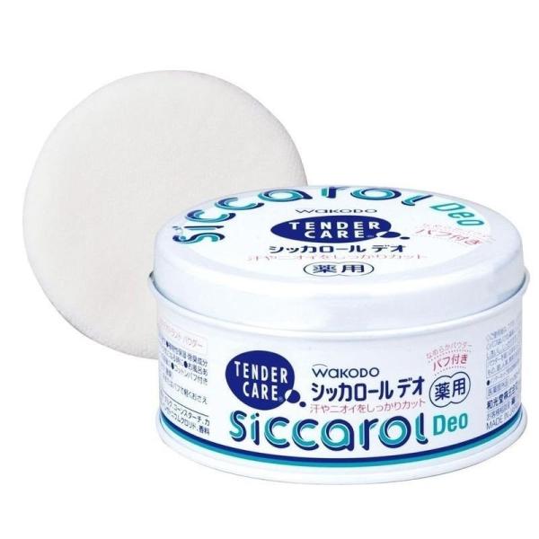 気になる汗やニオイをしっかりおさえる薬用シッカロールです。●成分／タルク、コーンスターチ、カキタンニン、乳酸Na液、乳酸、他●有効成分／酸化亜鉛●生産国／日本●医薬部外品