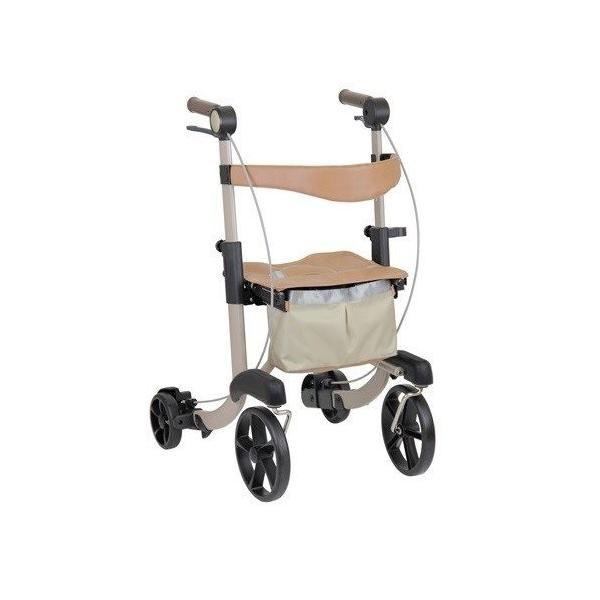 ・いつも一緒に。女性に扱いやすい軽量・コンパクトな歩行車。・車体幅は業界最小の48cm。折りたたみサイズもコンパクトで、収納に便利です。・杖のワンタッチ着脱：クリップ式なので、片手で簡単に杖を着脱することができます。対応杖外径は1.6〜2....