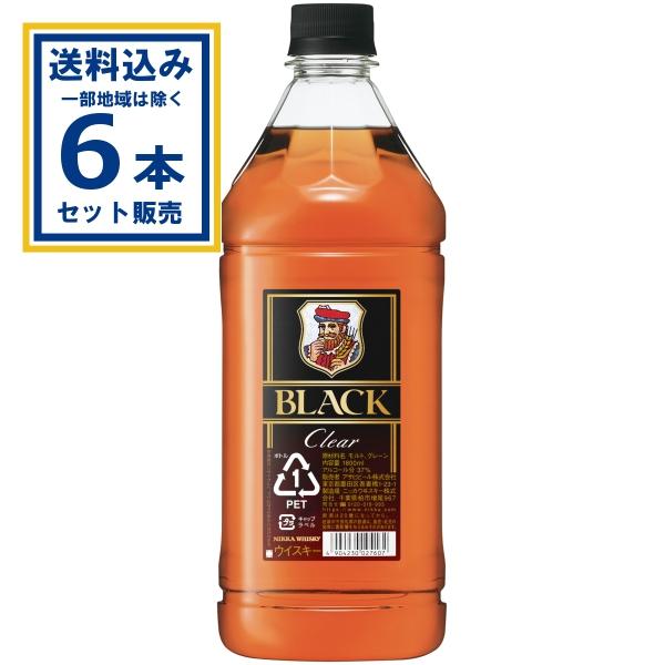 ブラックニッカ クリア アサヒ ブラックニッカクリア 1800ml×6本(送料