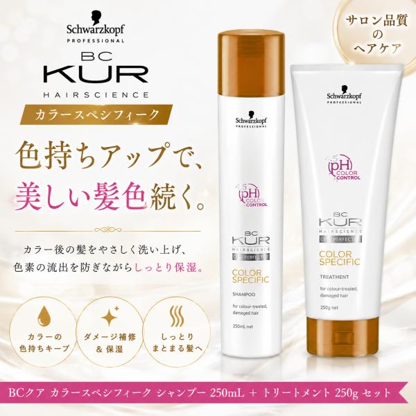 シュワルツコフ BCクア カラーセーブ シャンプー 250mL ＆ トリートメント 250g セット｜カラーケア 褪色防止 色持ち ダメージケア ヘアケア 美容室