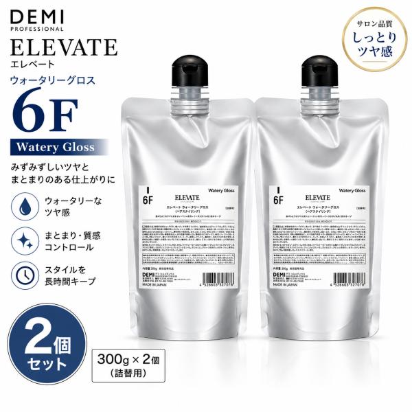 デミ エレベート ウォータリーグロス 6F 300g　レフィル　２本セット