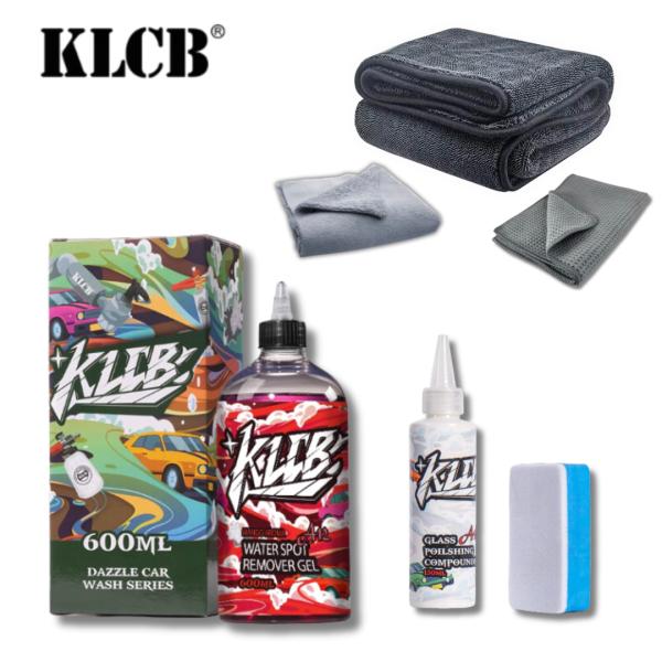 ボディもガラスもまるごとケア！透明感がよみがえる最強の洗車セットが登場！洗車しても落ちない水垢汚れにお悩みの方へ。プロ品質の「KLCB A12（水垢クリーナー）」と「A14（油膜・傷除去）」に、仕上がりを高めるマイクロファイバータオル3枚を...